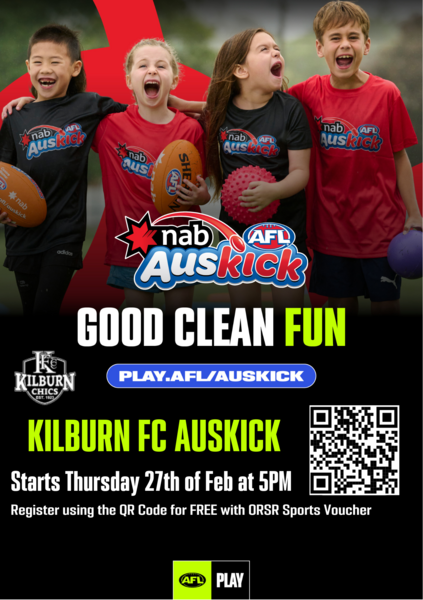 kilburn fc auskick flyer